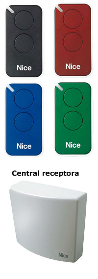 mandos de colores y cuadro receptor